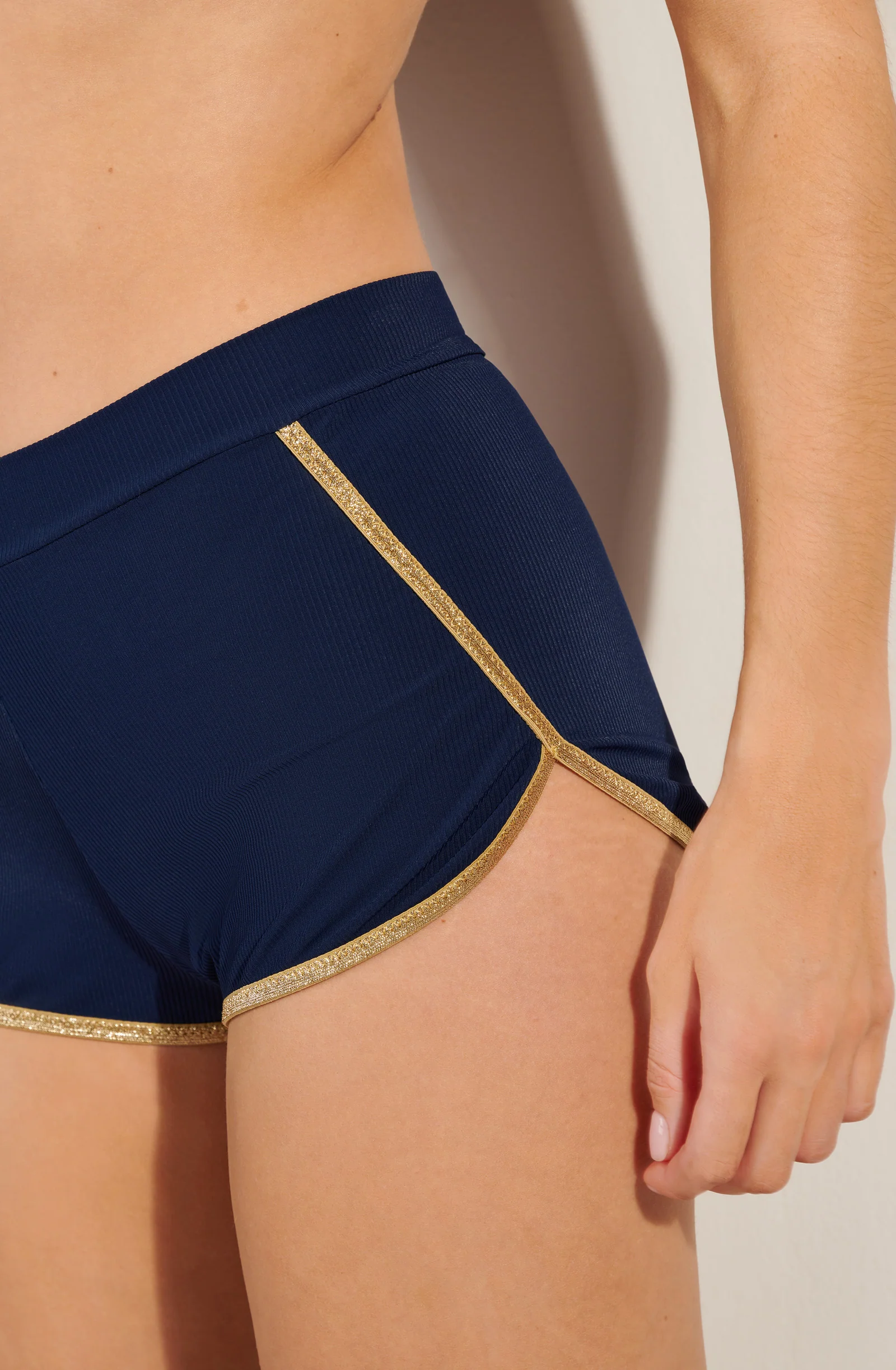stina Mini-short côtelé marine Marine