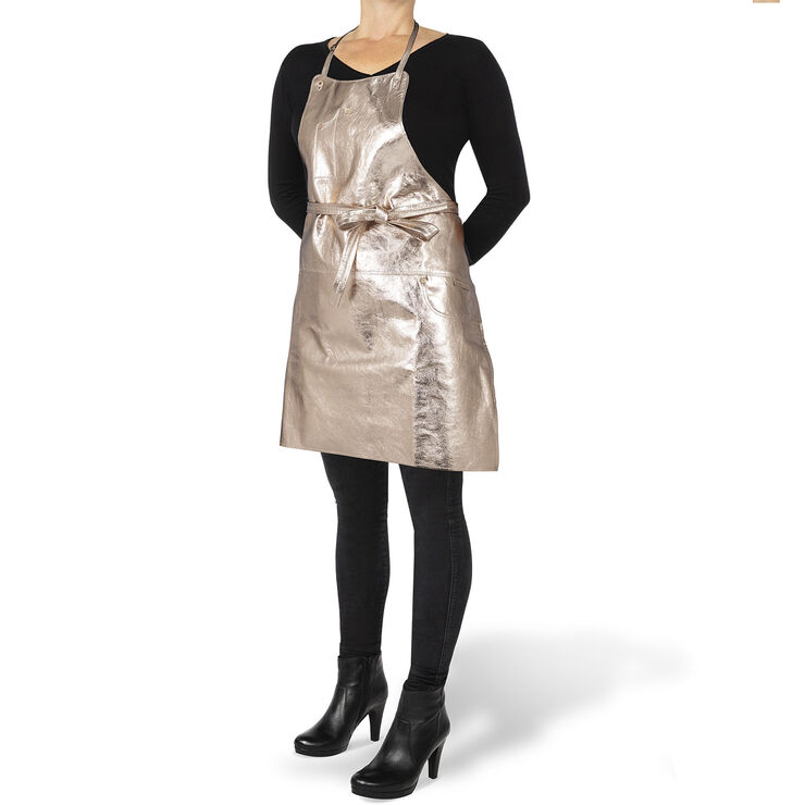 DutchDeluxes Five Pockets Apron, Slim Fit, Full Grain Leather Pearly Rose Pearly rosé