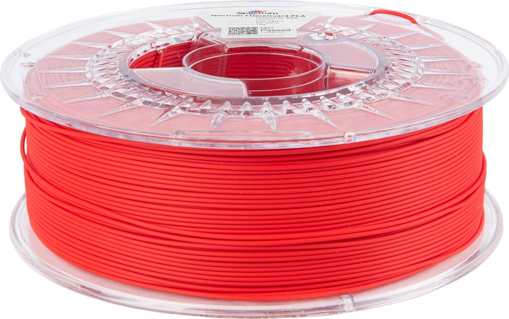 Spectrum  FlameGuard PLA Technical Red, 1,75 mm / 1000 g    Flammhemmendes PLA in Technical Red