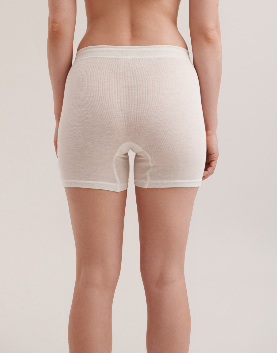 Shorts van merinowol/zijde voor dames