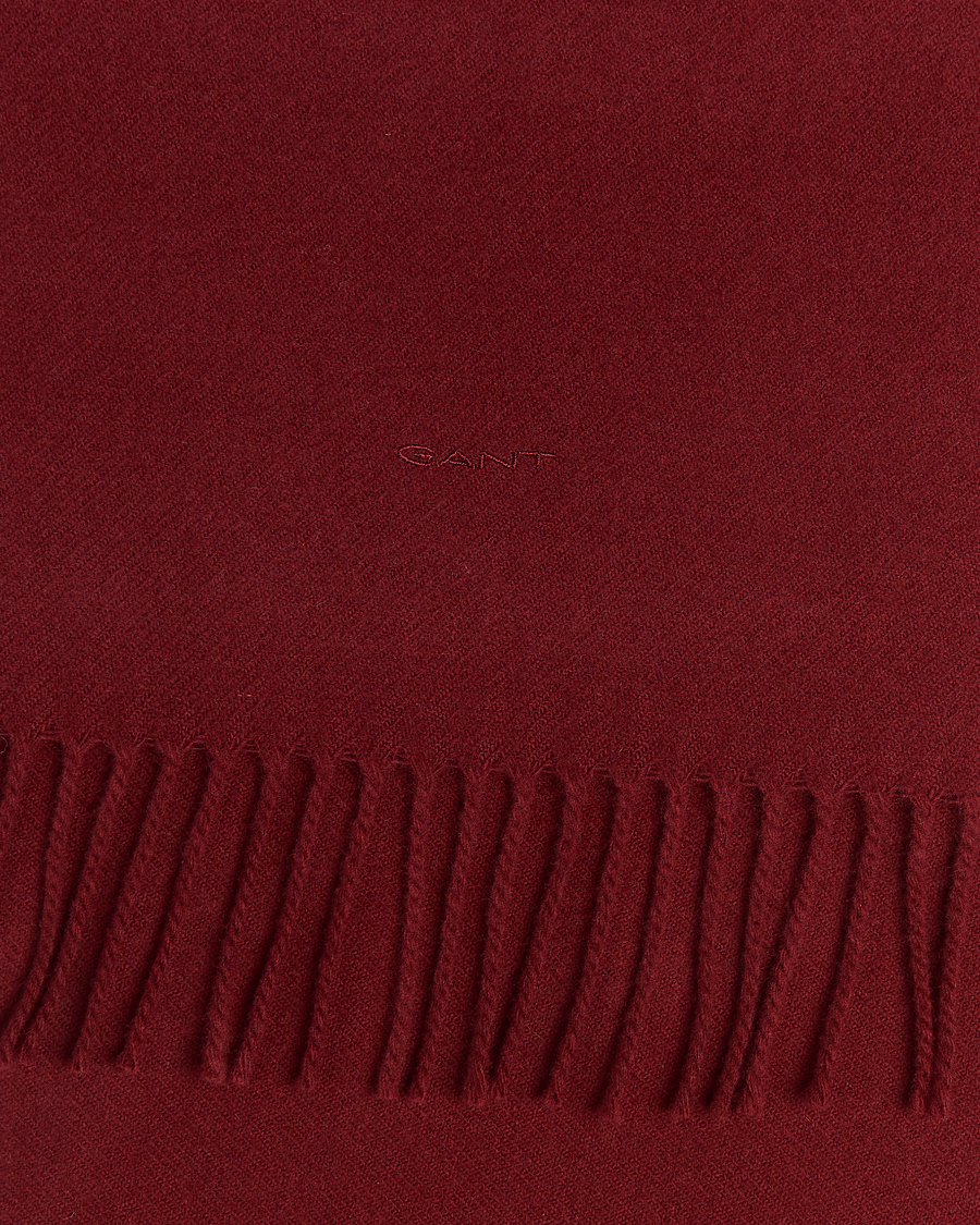 GANT Wool Scarf Plumped Red