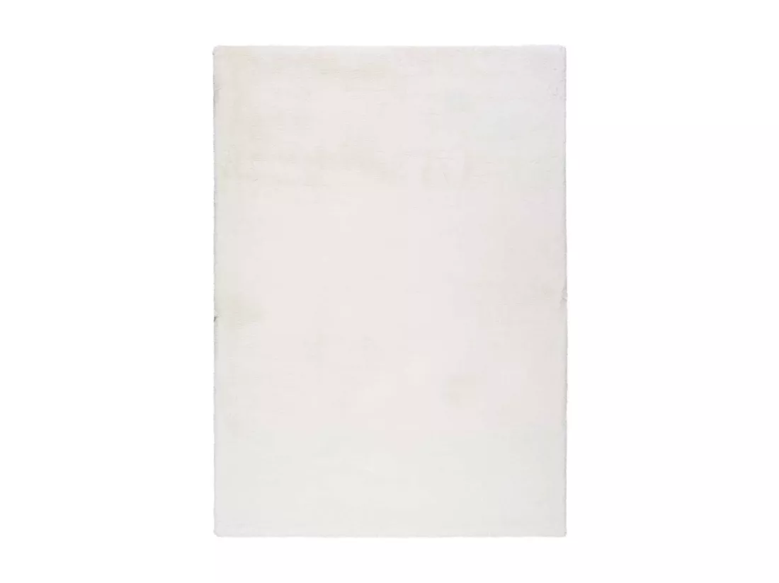 Tapis intérieur - shaggy uni - blanc - 160 x 230 cm - FOX