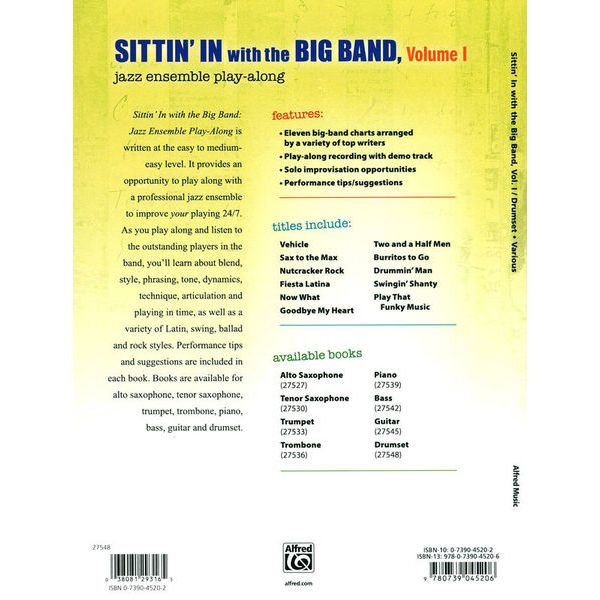 Alfred Publishing Sittin ìn with the Bigband
