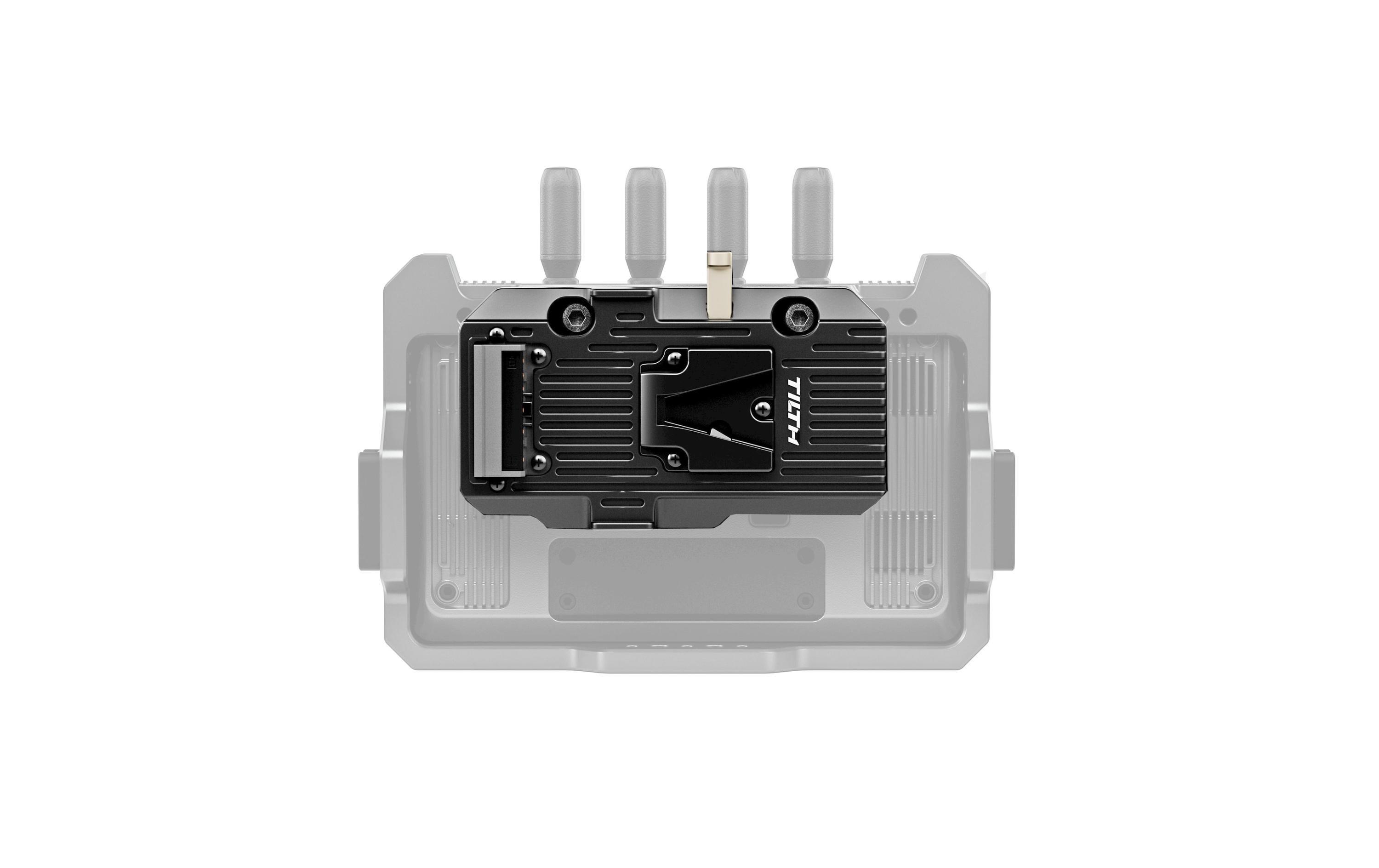 Akkuplatte für DJI High-Bright Remote Monitor - V MountErmöglicht die Stromversorgung des High Bright Remote Monitors über V-Mount-Batterien mit höherer Kapazität