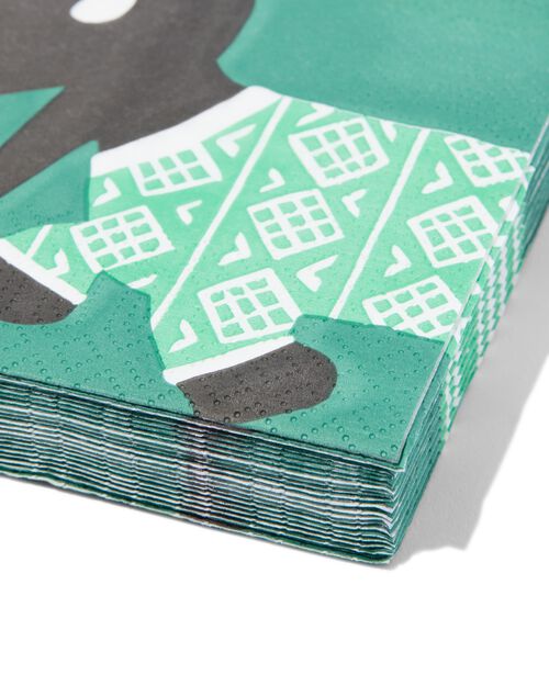 Serviettes de table Takkie 33 x 33 en papier - 20 pièces