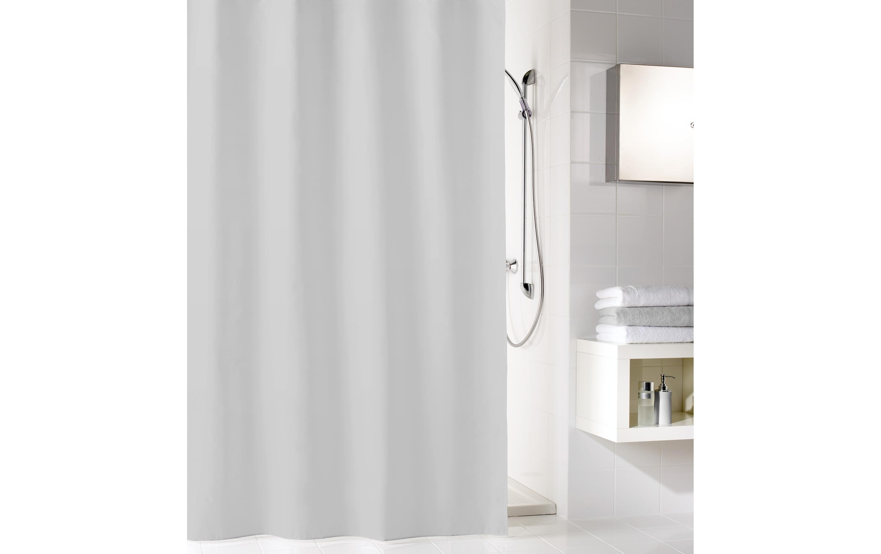 Duschvorhang Kito 120 x 200 cm , HellgrauDuschvorhang aus Polyester