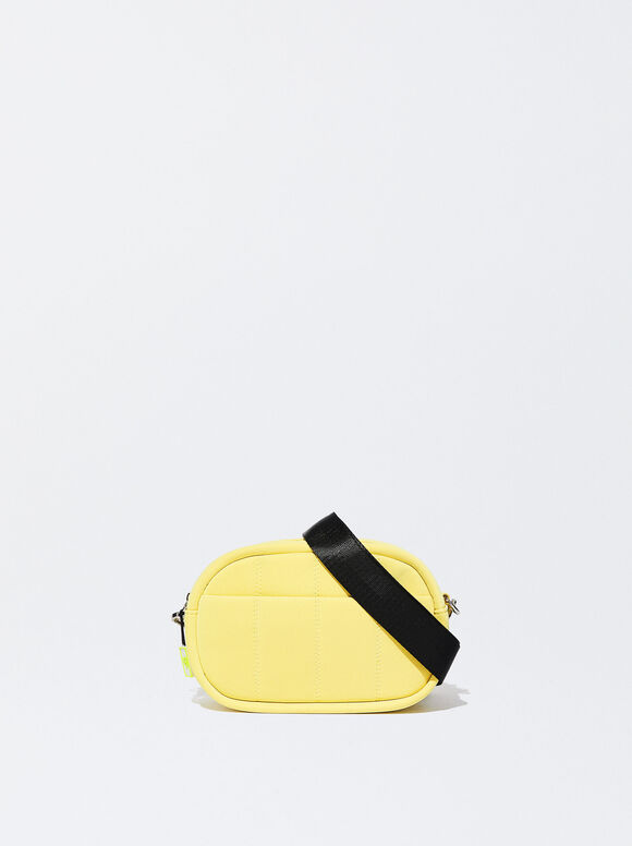 Bolsa de ombro acolchoada - Amarela