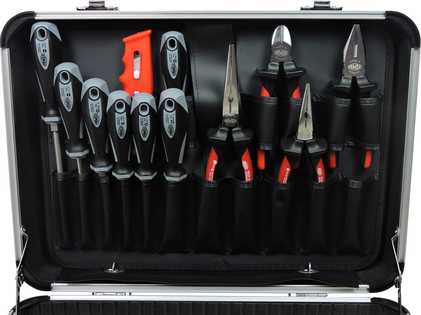 FAMEX 720-88 Profi Werkzeugkoffer mit Werkzeug Set