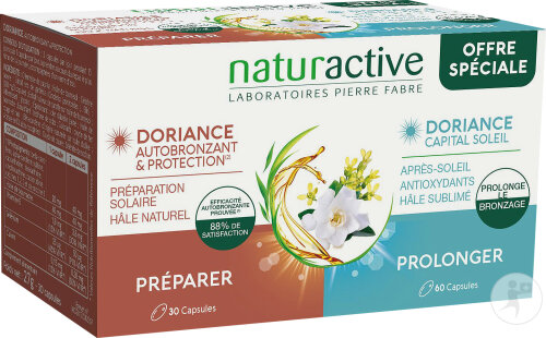 Naturactive Doriance Autobronzant Et Protection 30 Capsules + Capital Soleil 60 Capsules