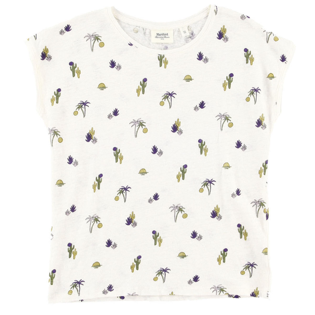 Hartford T-Shirt 100% Lin Tewis iris/vert/jacynthe