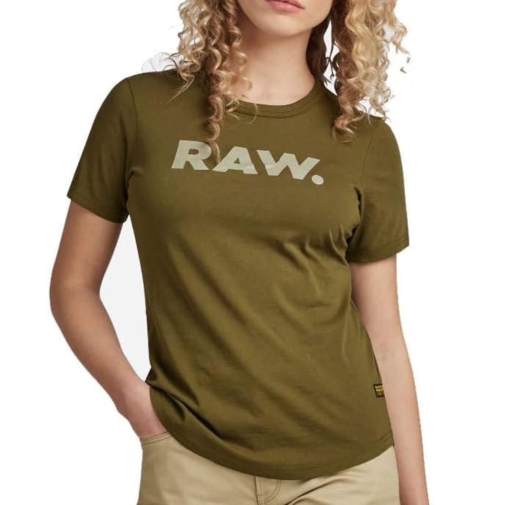 T-shirt Kaki Femme G-Star D21226
