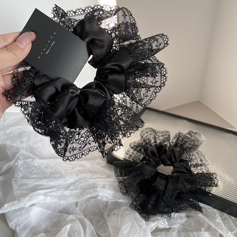 Sesori - Scrunchie met kantpaneel