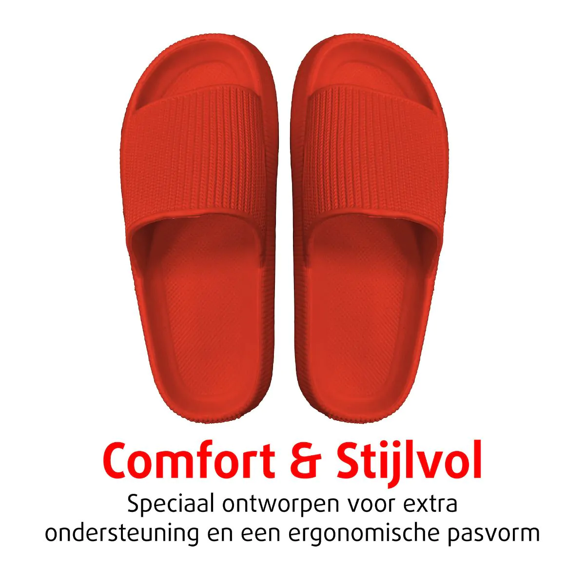 Orthopedische Zomer Badslippers (Rood)