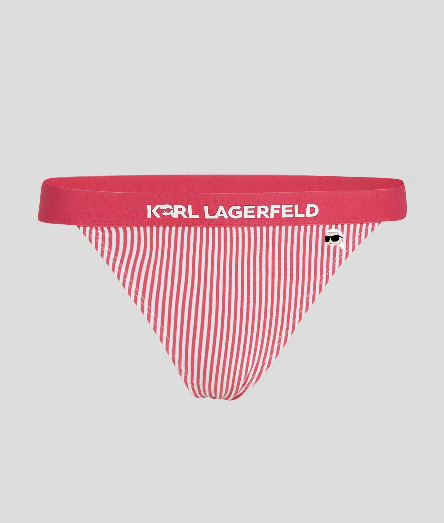 CULOTTES À RAYURES IKON - Framboise-rayure blanche