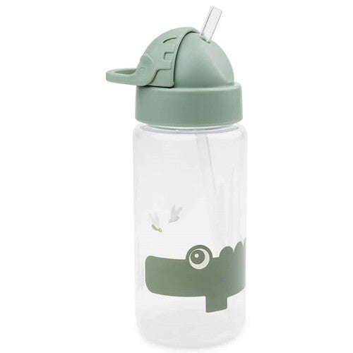 Done by deer drinkfles met rietje - croco - 350ml