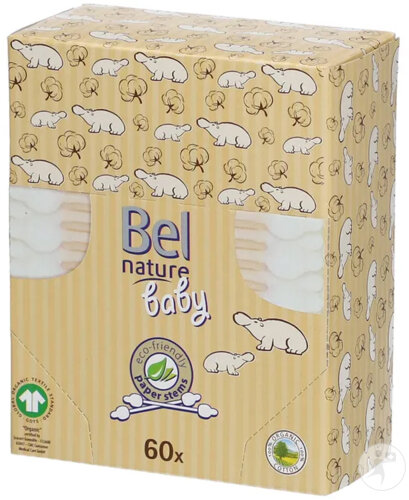 Bel Nature Bâttonnets Sécurité Bébé 60 Pièces
