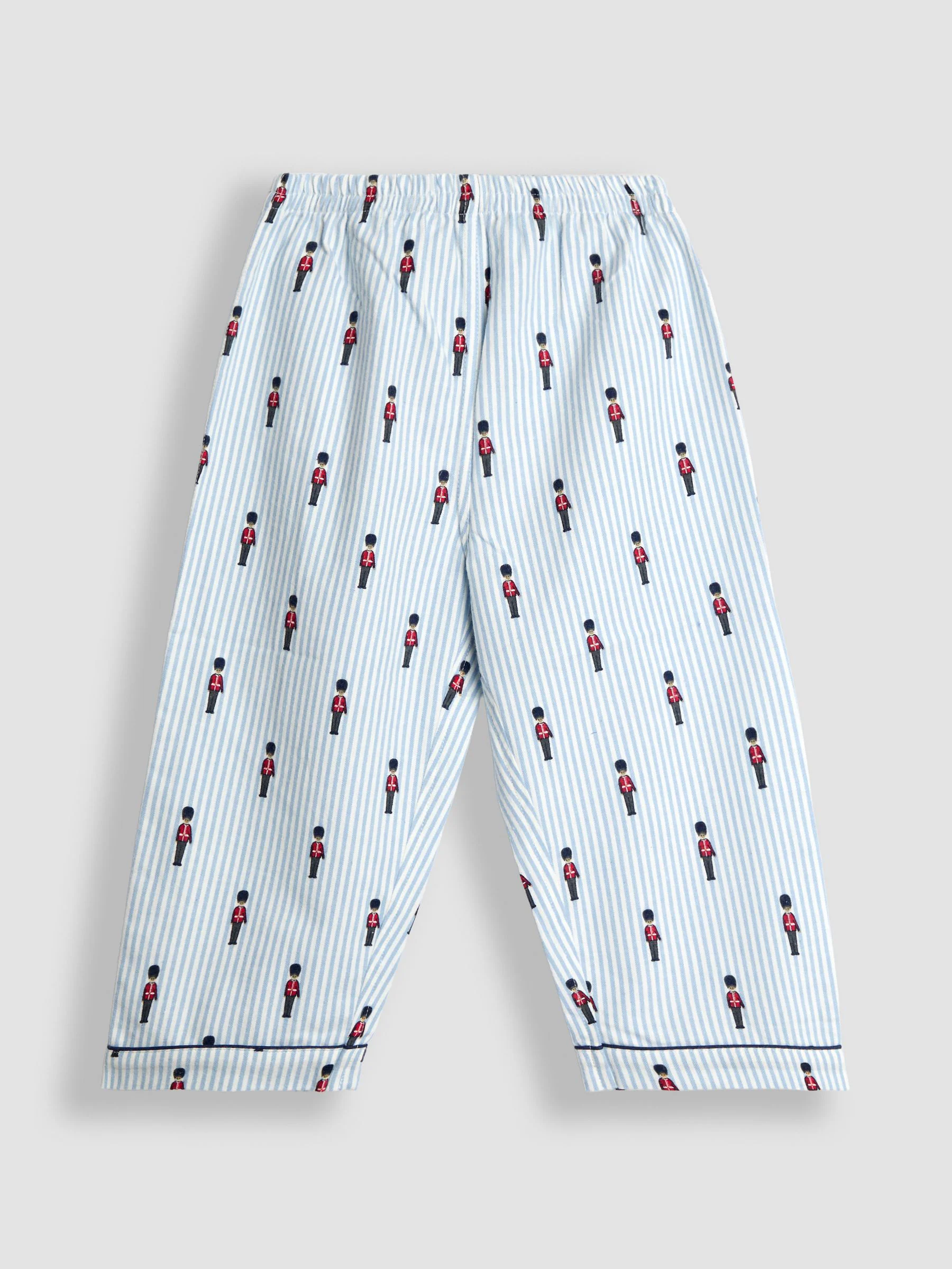 Blauw soldaat - JoJo Maman Bébé Woven Check Character Pyjamas