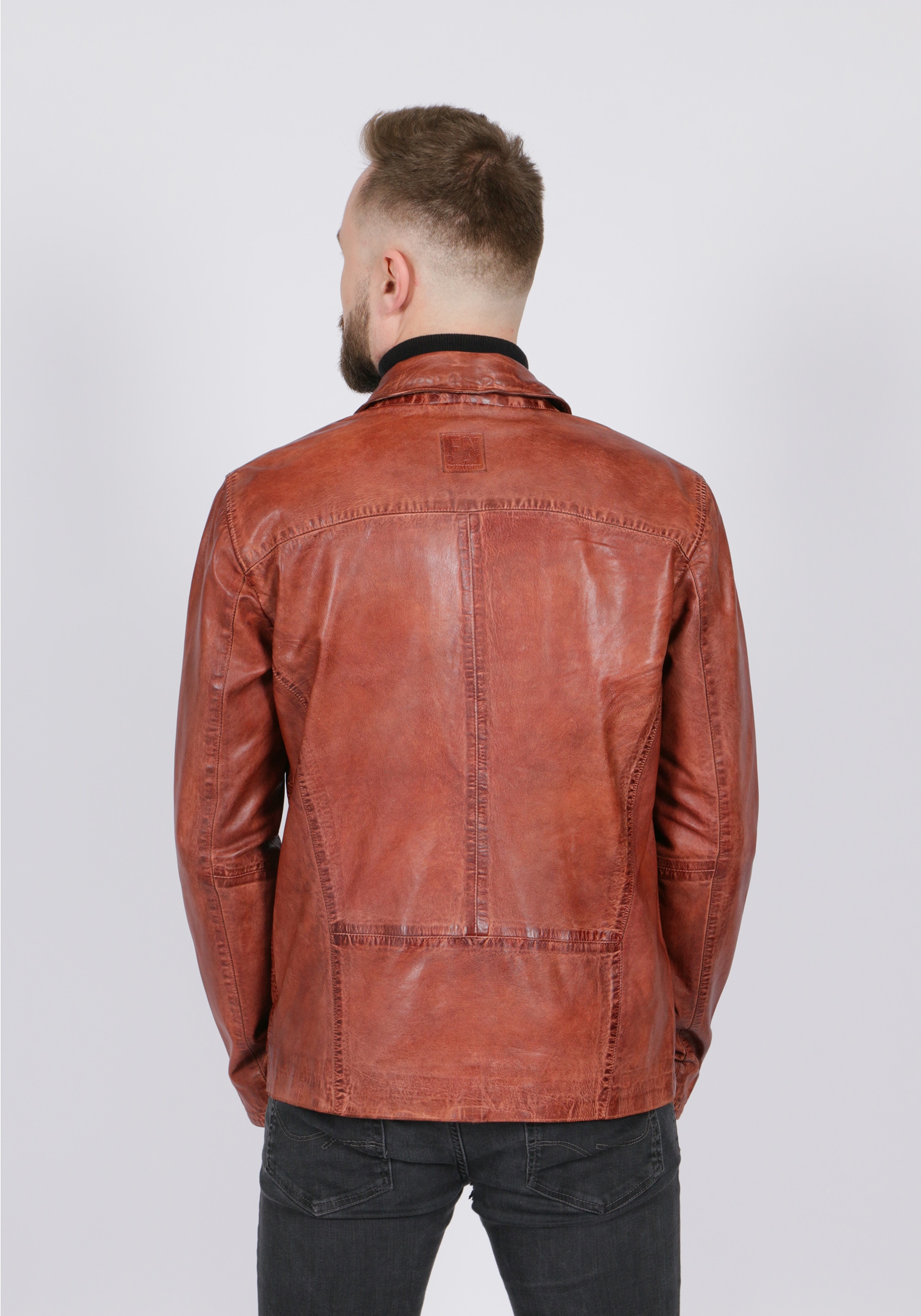 Freaky Nation Lederjacke »Aalborg-FN«