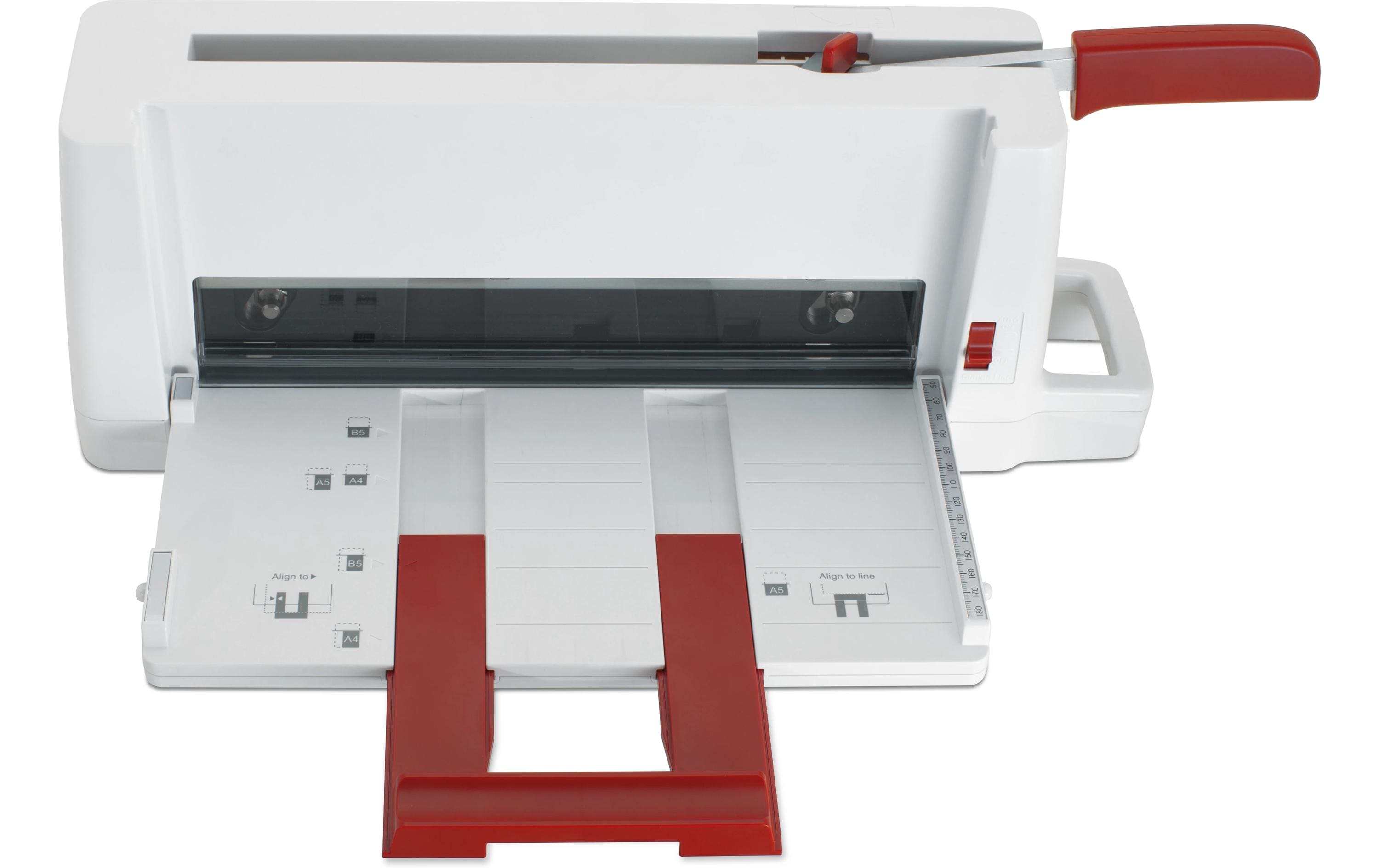 Schneidegerät 3006 Schnittlänge 30 cm, 60 Blatt<br>Tragbarer Büro-Stapelschneider für kleine Formate