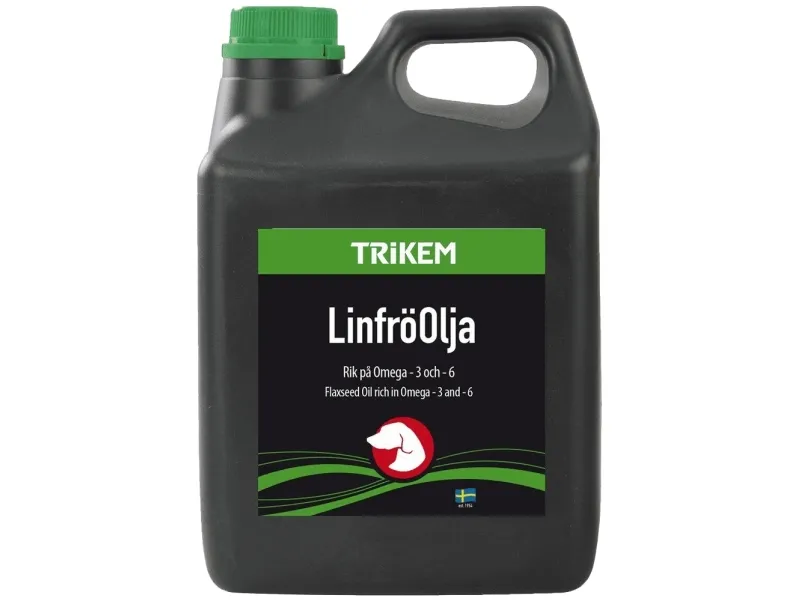 Trikem WorkingDog Linfröolja - Koldpresset hørfrøolie (1 liter)