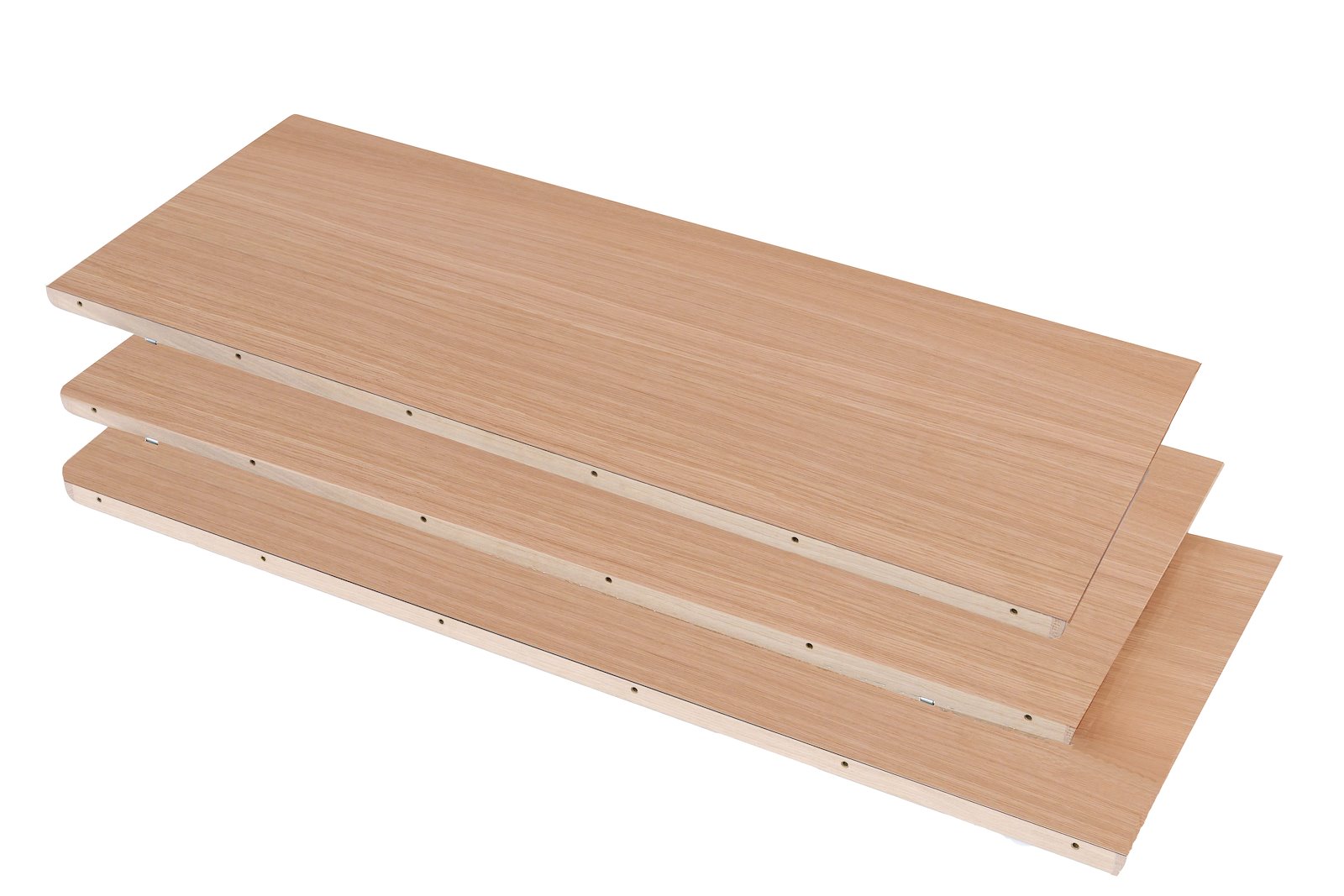 Stretch ileggsplate (3 pk) 54x102 cm. Sett av 3 stk. Oljet eik natur.