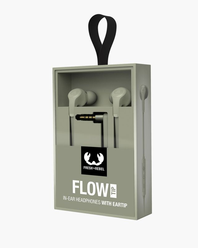 Flow Tip In-Ear Kopfhörer 3.5mm Klinke Anschluss mit Mikrofon (3EP1100DG) - Dried Green