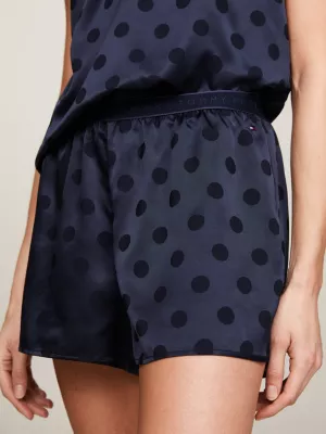 Conjunto de pijama curto e pantufas TH Established - Conjunto para presente