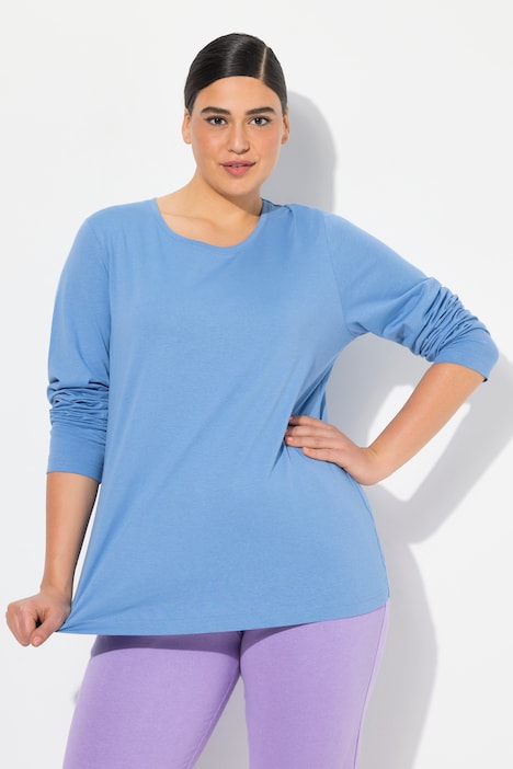Shirt, Slim, Rundhalsausschnitt, Langarm