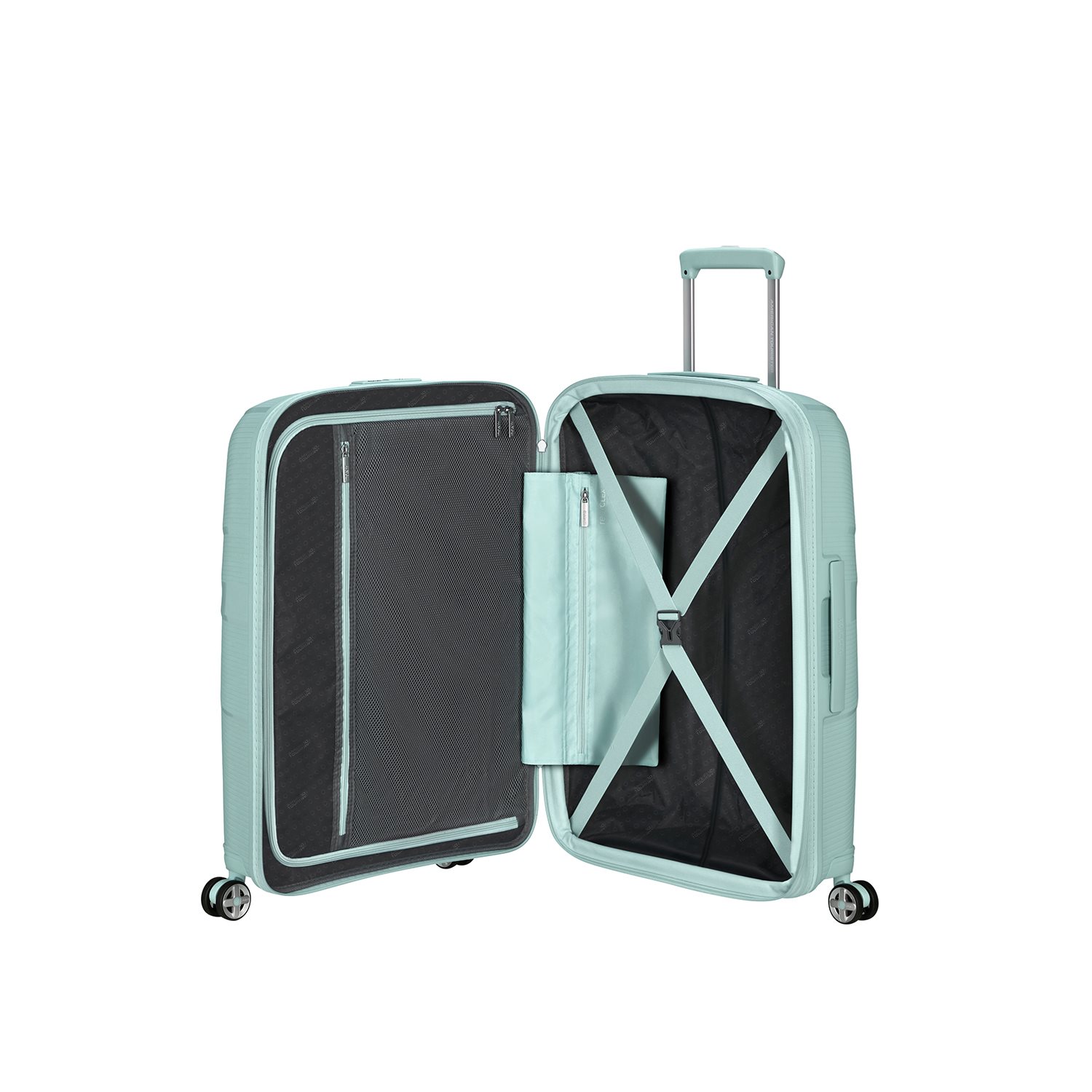 American Tourister Starvibe Spinner 67 EXP met. surf blue