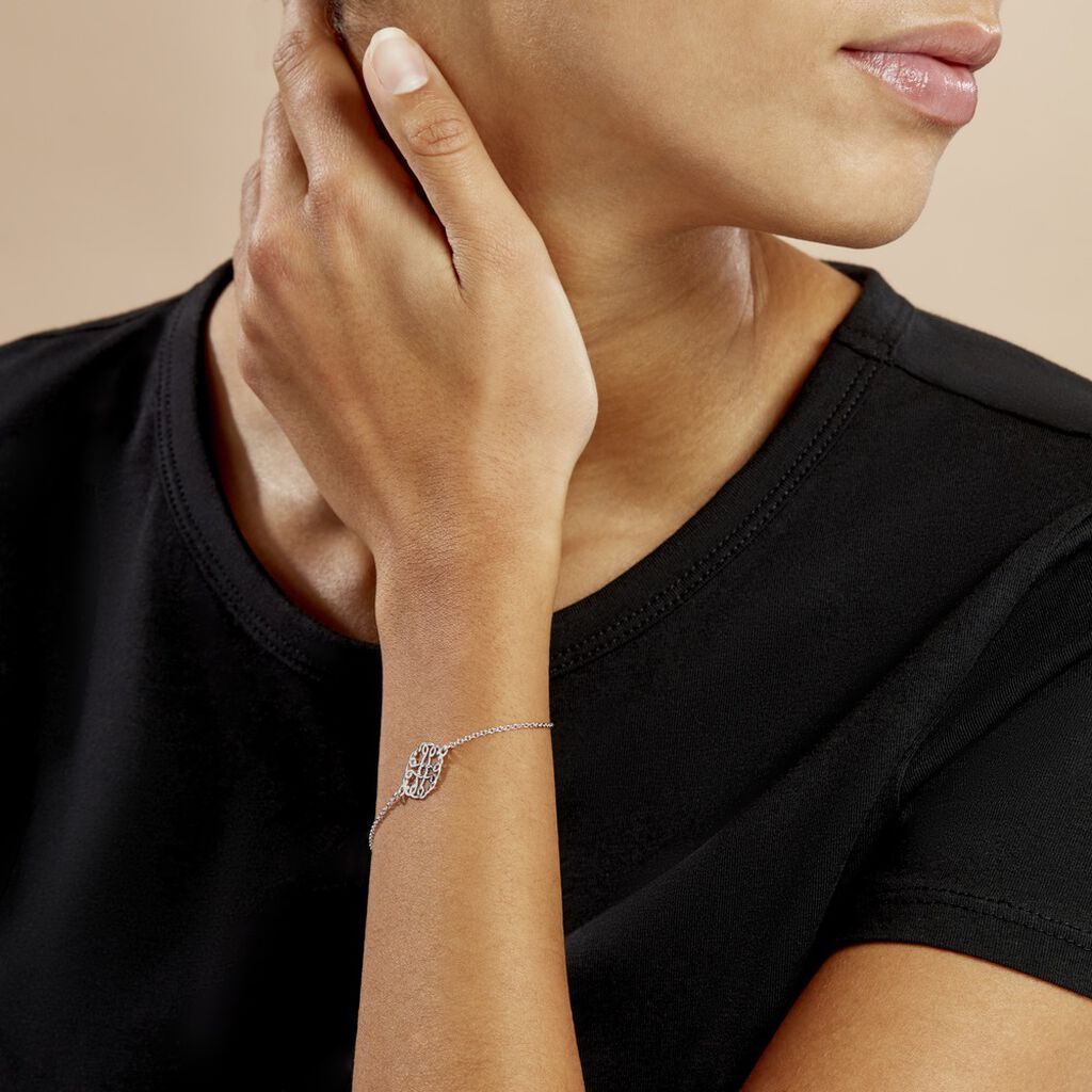 Bracelet Lev Argent Blanc