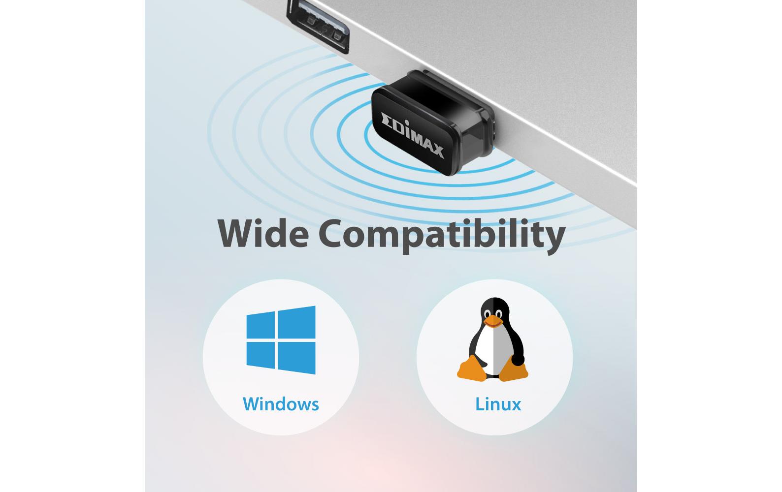 WLAN-N USB-Stick EW-7711ULCAC600 WLAN 5 Nano USB-Adapter