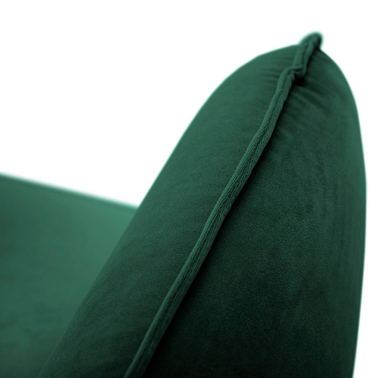 Cosmopolitan Design Fauteuil en Velours Vienna vert bouteille - 97x94x95 cm