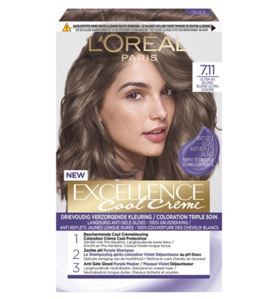 L’Oréal Cool creme 7.11 ultra asblond (1 set)