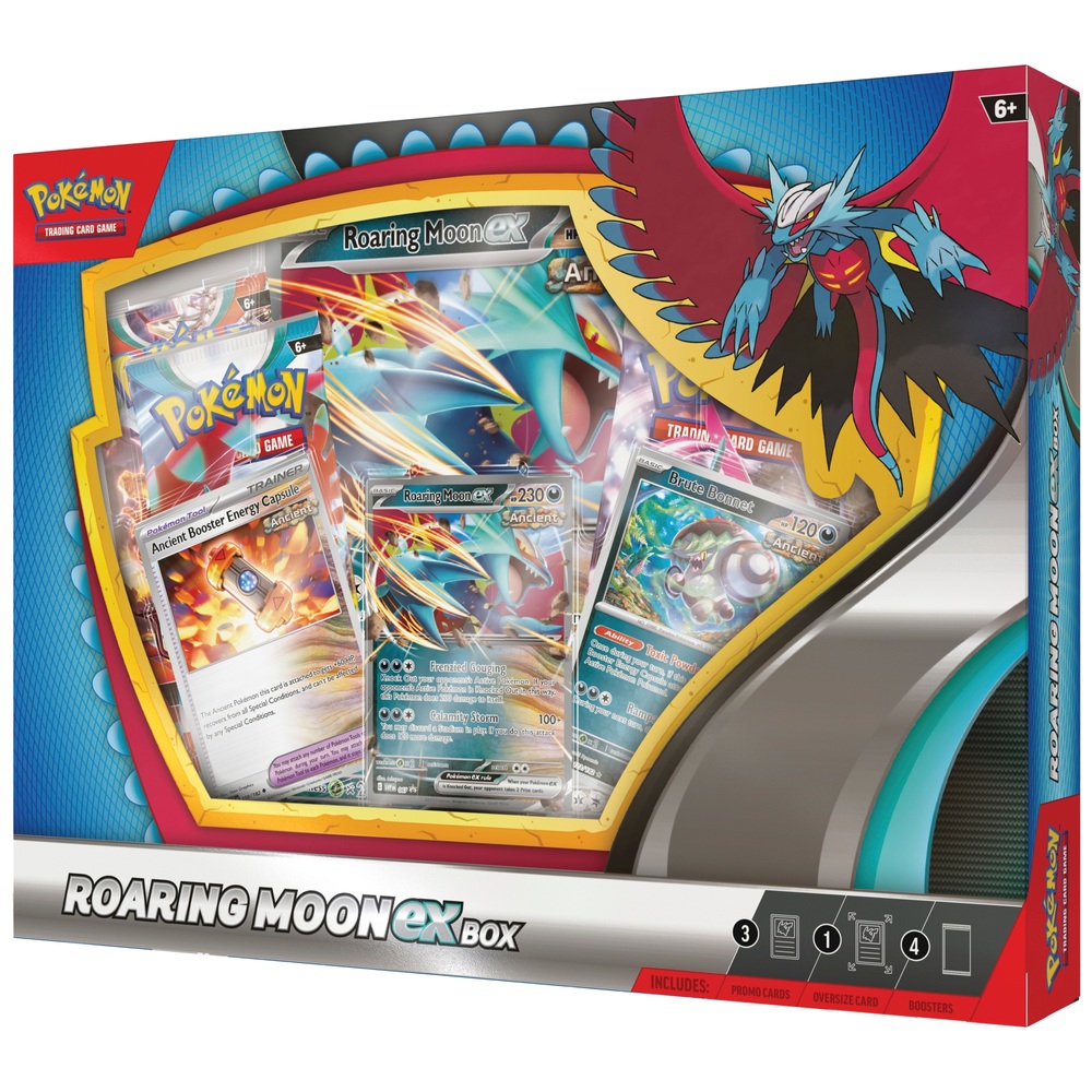 Pokémon-Sammelkartenspiel: Roaring Moon ex oder Iron Valiant ex Box-Sortiment