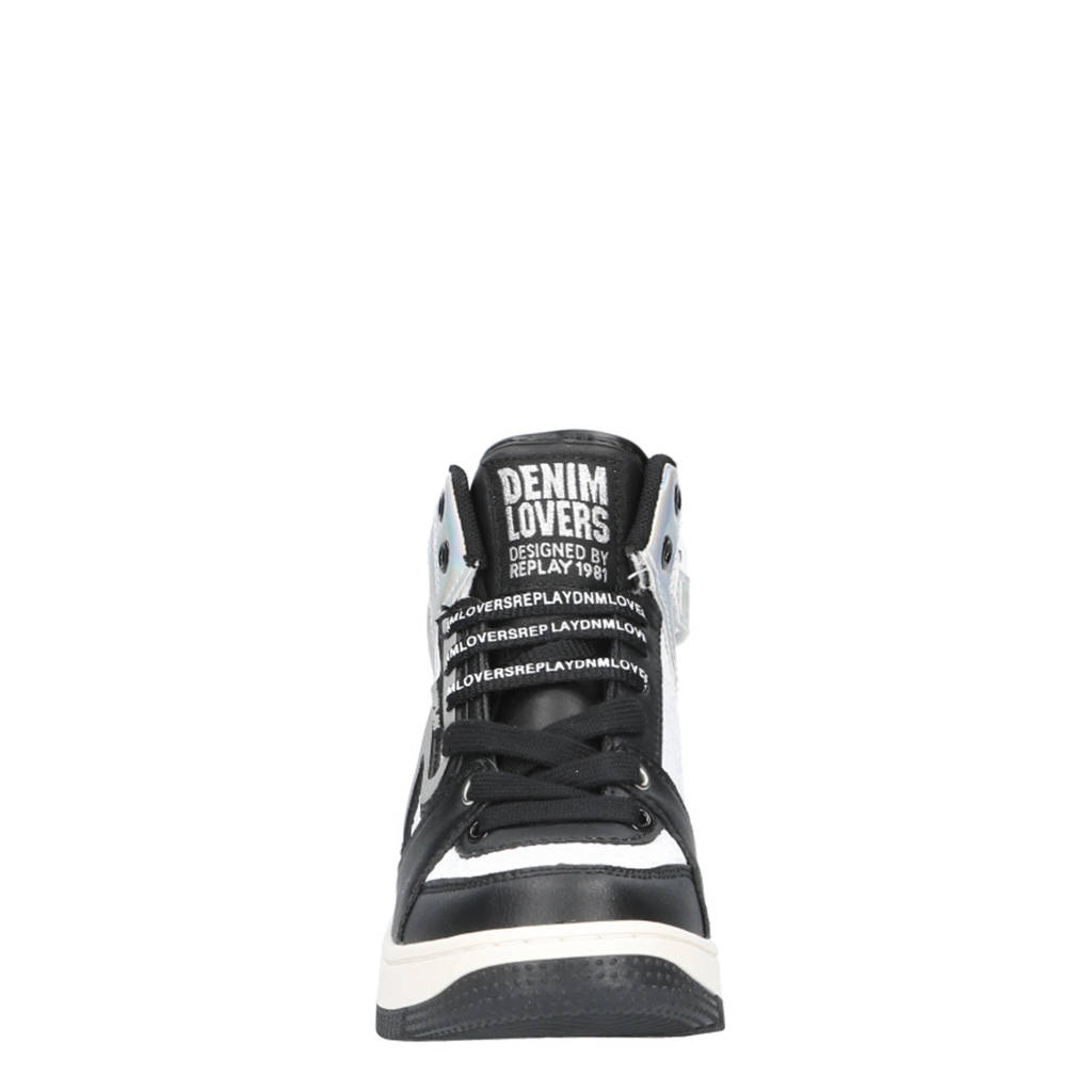 REPLAY Epic jrsneakers zwart/wit