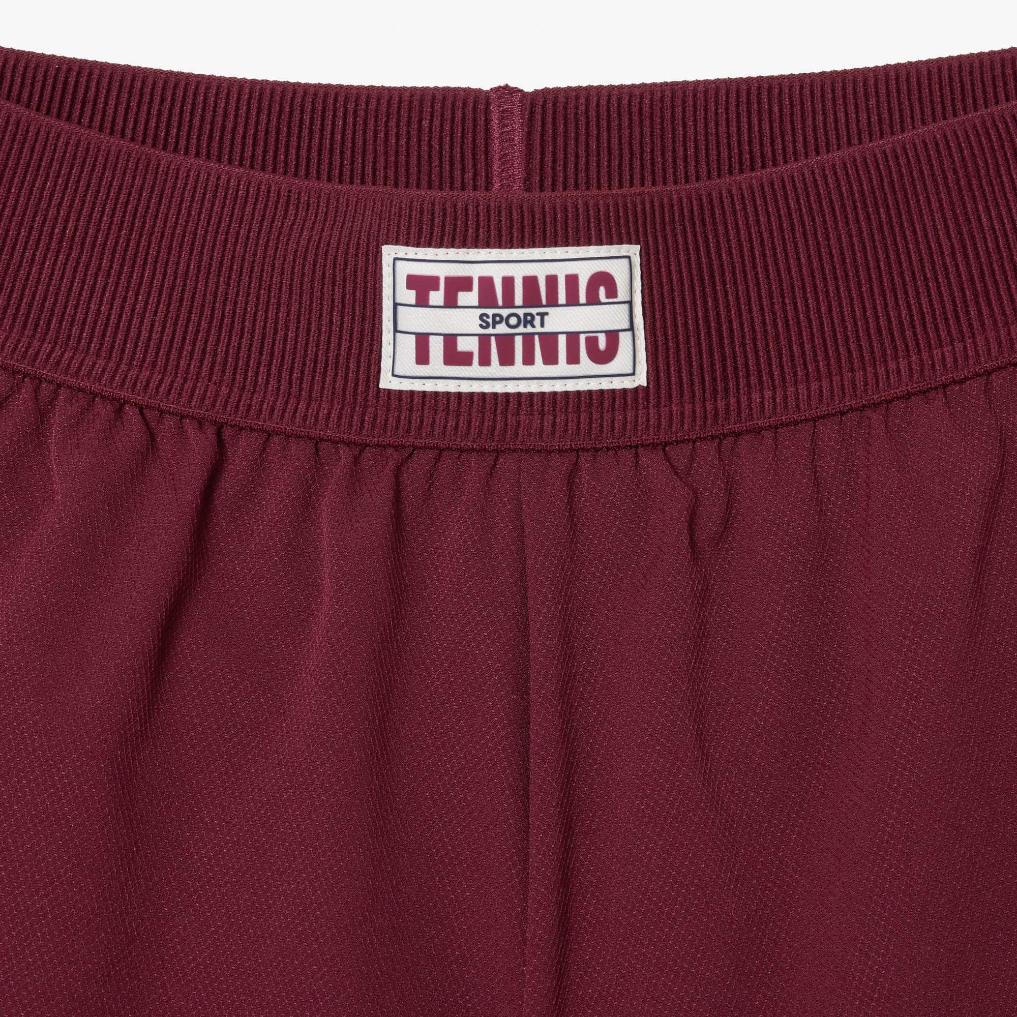 Short Tennis avec shorty intégré en tissu recyclé Shorts - Rouge - Lacoste - Femme