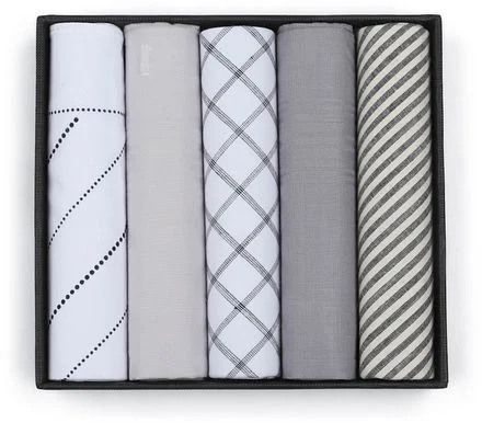 Suitable Zakdoeken 5-Pack Dessin Grey HANK-GREY-STBL-31 kopen