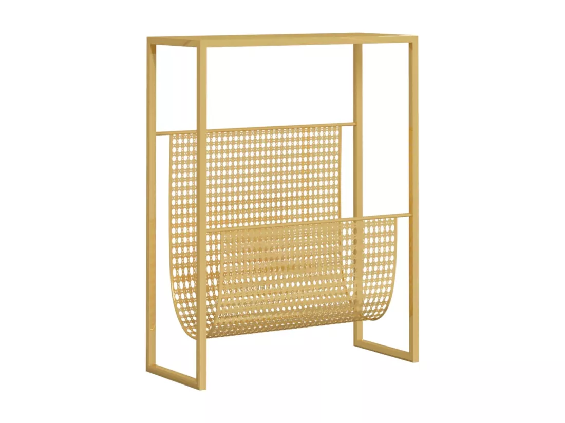 Porte-revue Doré 35x15x45 cm Acier