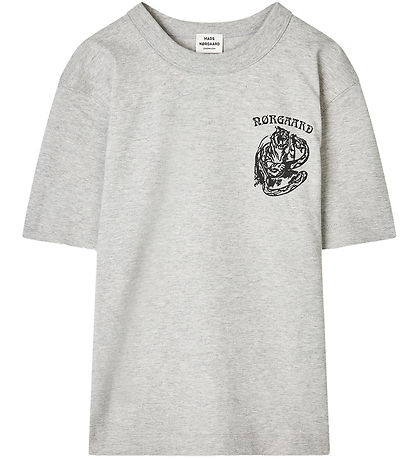 Mads Nørgaard T-Shirt - Dry Single Theo - Hellgrau-Meliert