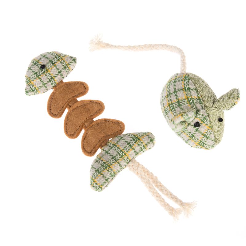 Lot de jouets Modern Living Glasgow Souris & Arête de poisson
