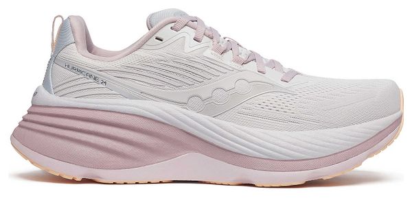 Chaussures Running Saucony Hurricane 24 Blanc/Rose Femme
