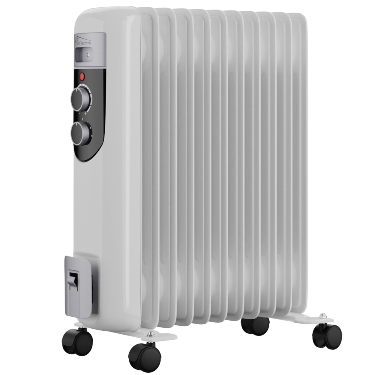TroniTechnik® Elektroheizung Ölradiator Öl-Heizung Radiator 3 Heizstufen 11 Rippen Elektrischer Heizkörper Thermostat