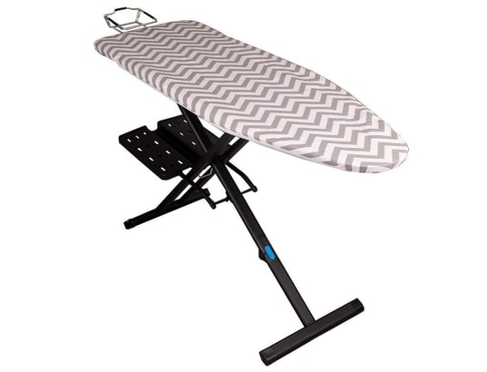 KITCHEN MOVE - Table à repasser pliable clever noir aluminium 137x45cm