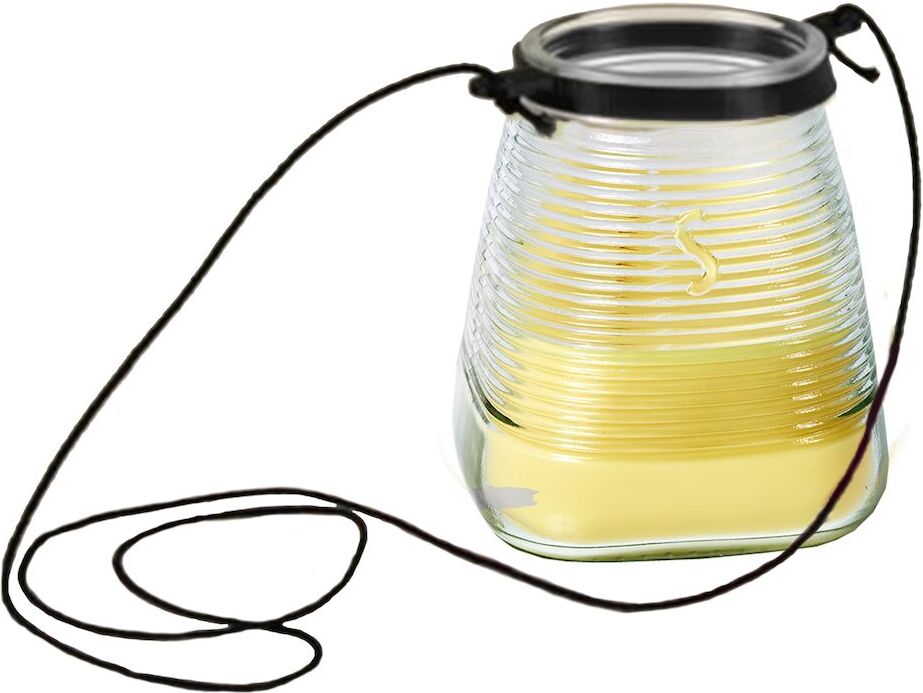 Spaas citronellakaars Lemon Breeze fruitig geel 45 uur D 9 H 9,8 cm