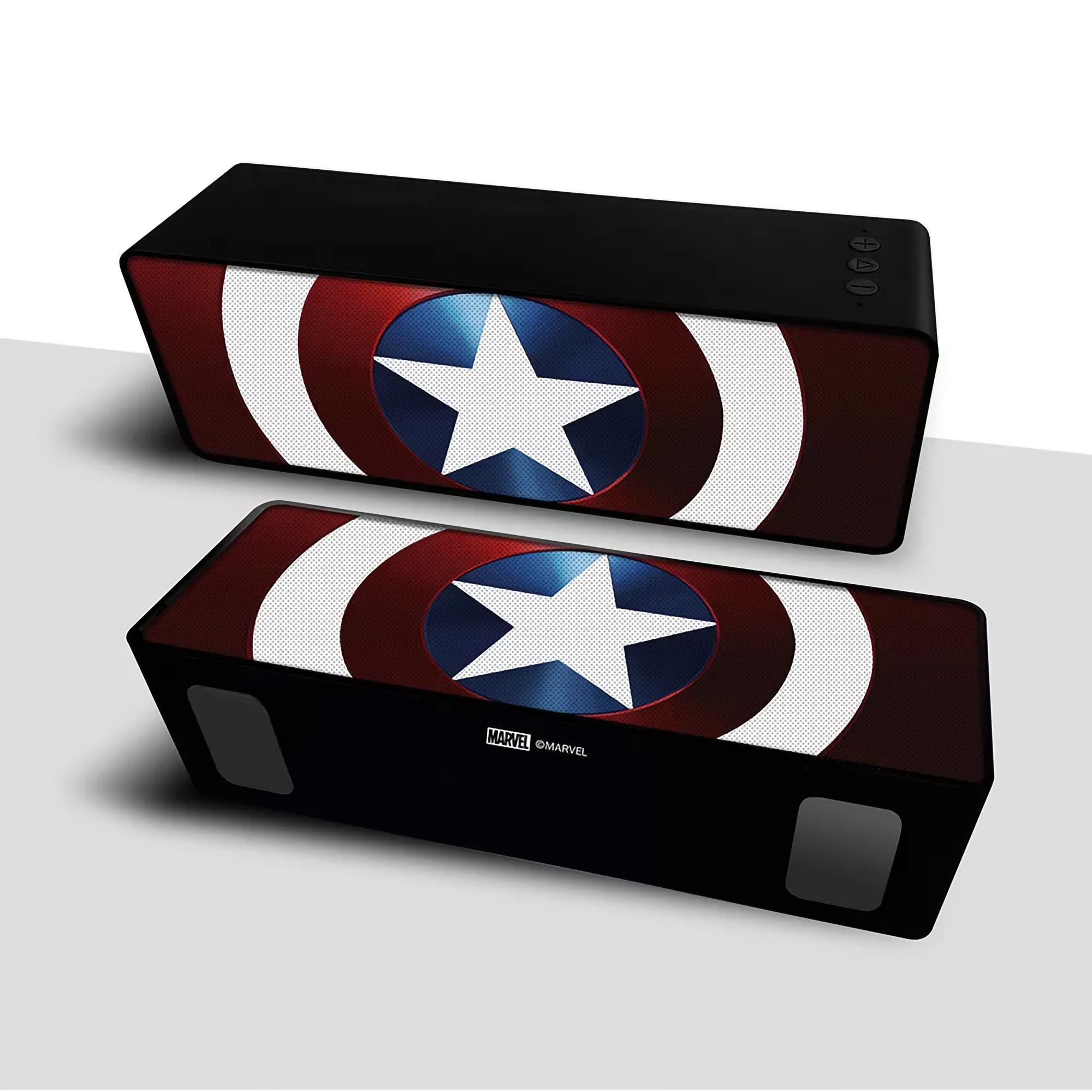 Alto-falante Bluetooth estéreo 2.1 para laptop sem fio 10w Capitão América Marvel