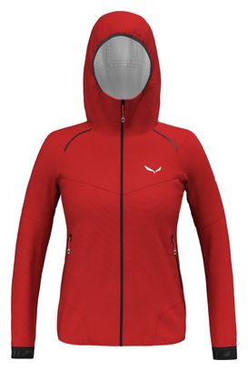 Veste Imperméable Femme Salewa Pedroc Powertex 2.5L Light Rouge