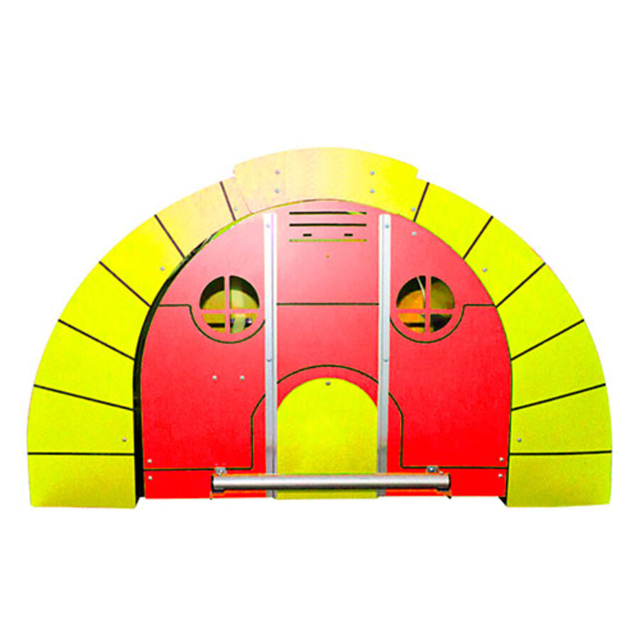 Galinheiro HOBBIT vermelho e amarelo