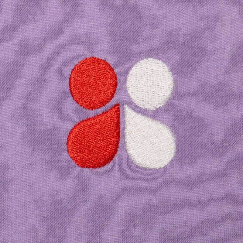 T-shirt bébé broderie violet Catimini Mauve Violet