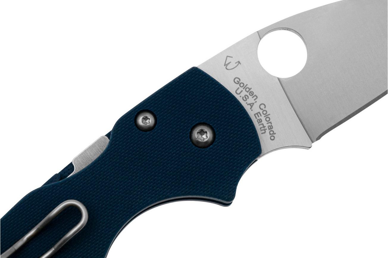 Spyderco Lil' Native CPM SPY27 C230GPCBL Cobalt Blue G10 zakmes