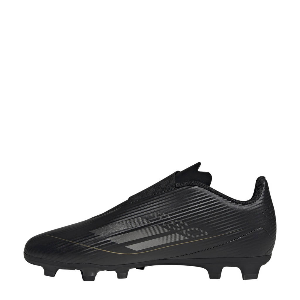 adidas F50 Club Velcrojunior voetbalschoenen zwart/antraciet/goud